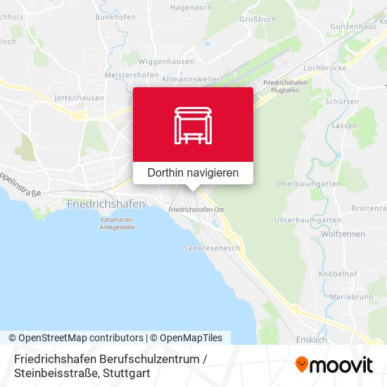 Friedrichshafen Berufschulzentrum / Steinbeisstraße Karte
