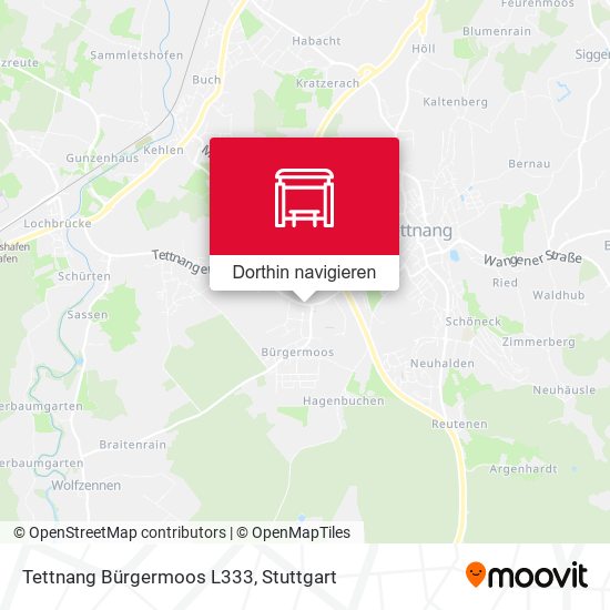 Tettnang Bürgermoos L333 Karte