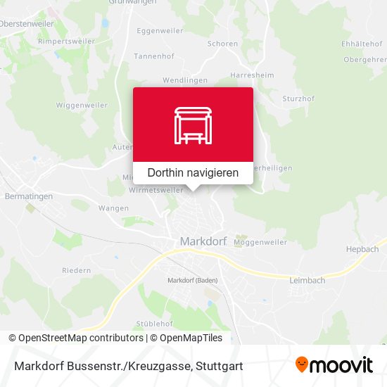 Markdorf Bussenstr./Kreuzgasse Karte