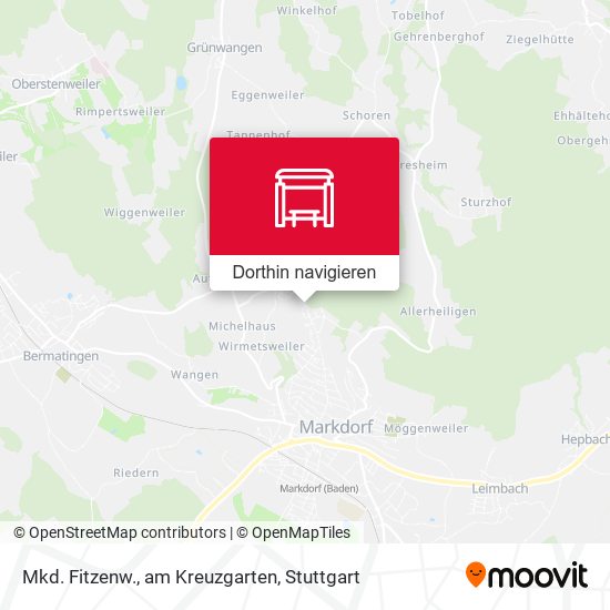 Mkd. Fitzenw., am Kreuzgarten Karte