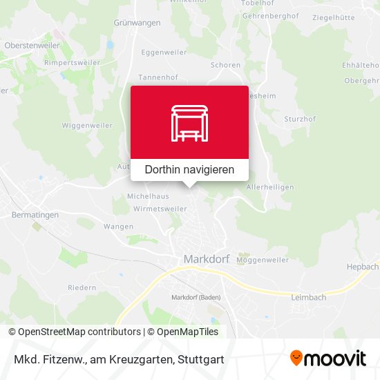 Mkd. Fitzenw., am Kreuzgarten Karte