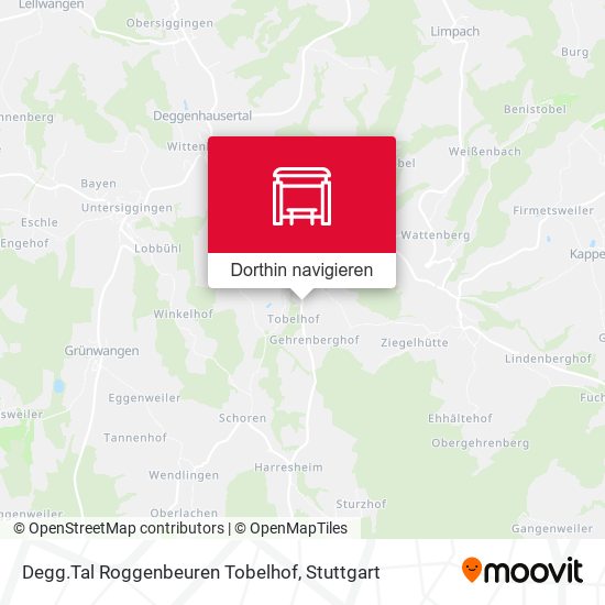 Degg.Tal Roggenbeuren Tobelhof Karte