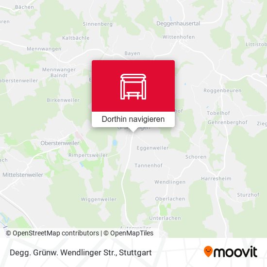 Degg. Grünw. Wendlinger Str. Karte