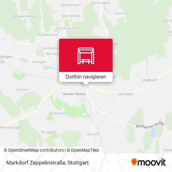 Markdorf Zeppelinstraße Karte