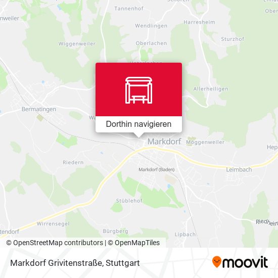 Markdorf Grivitenstraße Karte