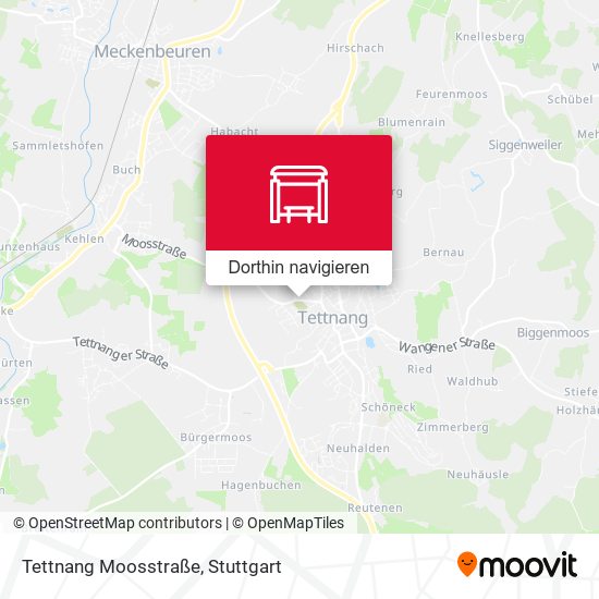 Tettnang Moosstraße Karte