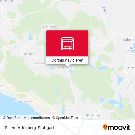 Salem Affenberg Karte