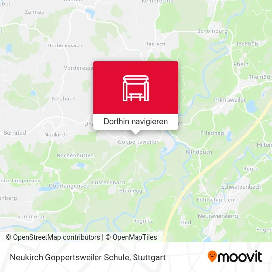 Neukirch Goppertsweiler Schule Karte