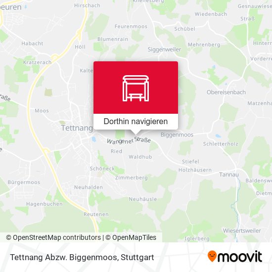 Tettnang Abzw. Biggenmoos Karte