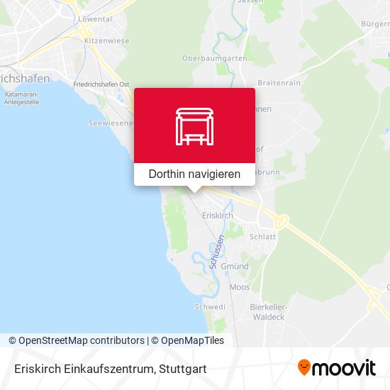 Eriskirch Einkaufszentrum Karte