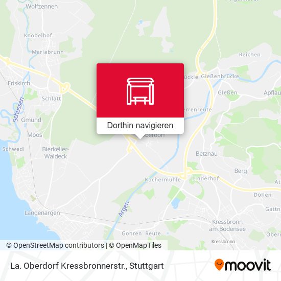 La. Oberdorf Kressbronnerstr. Karte