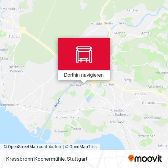 Kressbronn Kochermühle Karte