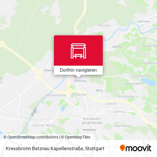 Kressbronn Betznau Kapellenstraße Karte