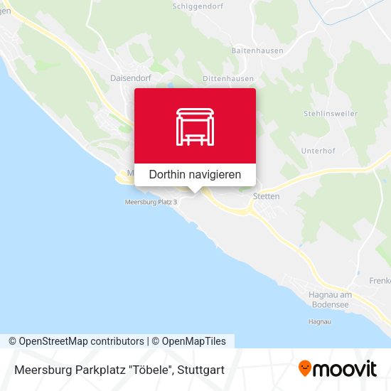Meersburg Parkplatz ''Töbele'' Karte