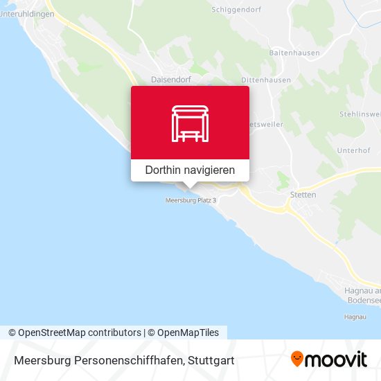 Meersburg Personenschiffhafen Karte