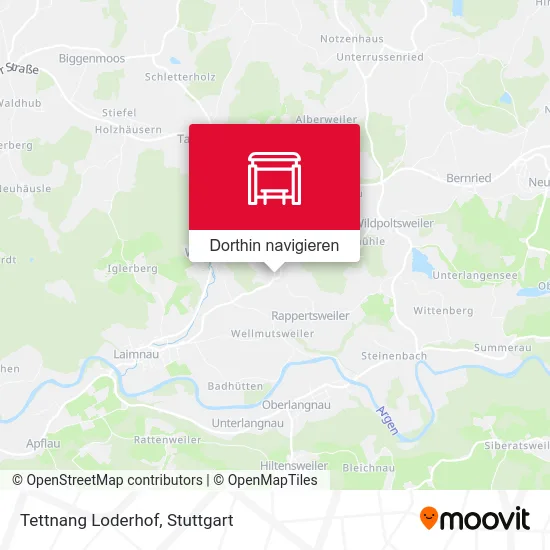 Tettnang Loderhof Karte