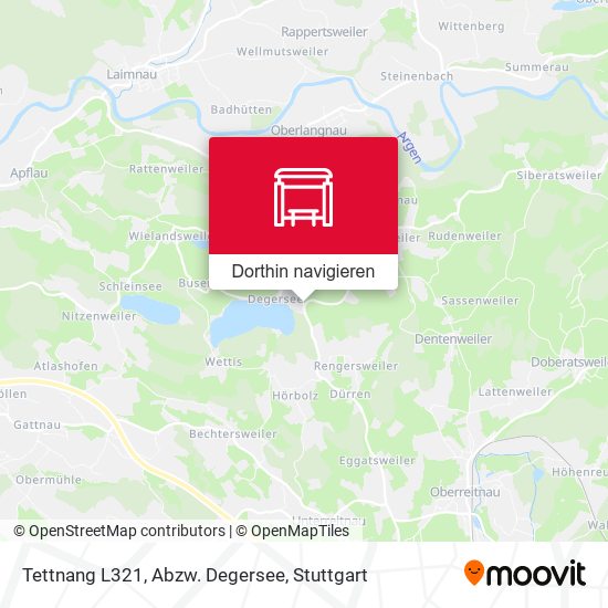 Tettnang L321, Abzw. Degersee Karte