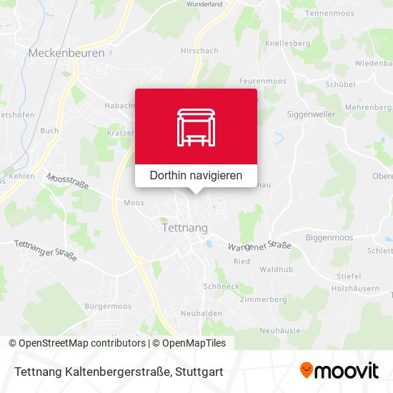Tettnang Kaltenbergerstraße Karte