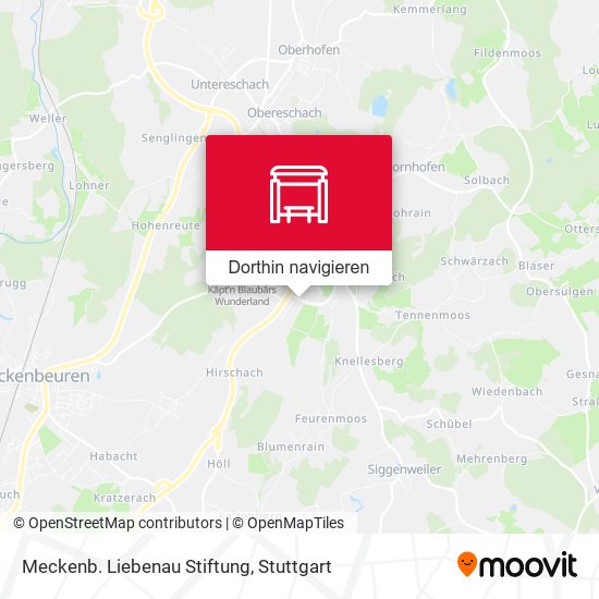 Meckenb. Liebenau Stiftung Karte
