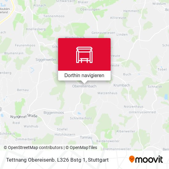 Tettnang Obereisenb. L326 Bstg 1 Karte
