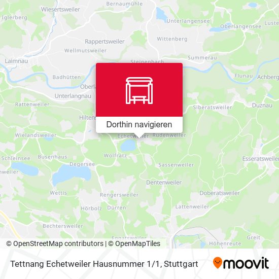 Tettnang Echetweiler Hausnummer 1 / 1 Karte
