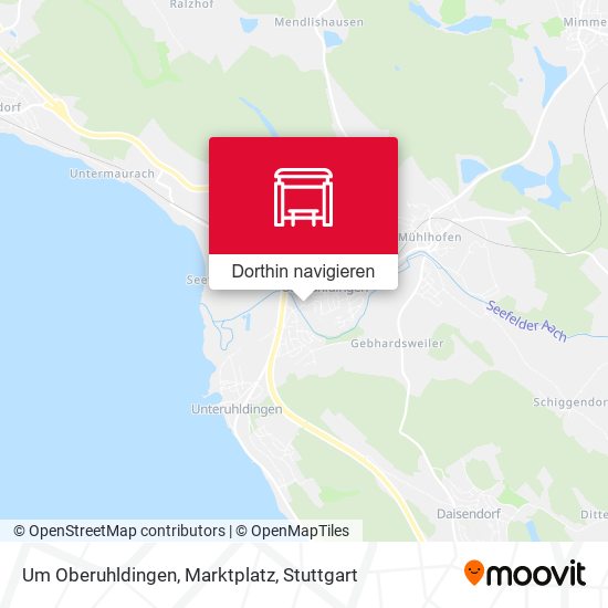 Um Oberuhldingen, Marktplatz Karte