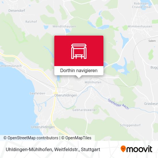 Uhldingen-Mühlhofen, Weitfeldstr. Karte