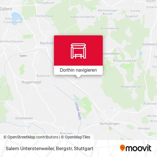 Salem Unterstenweiler, Bergstr Karte
