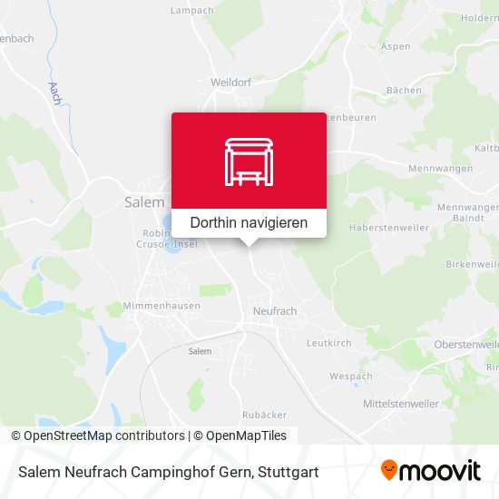 Salem Neufrach Campinghof Gern Karte