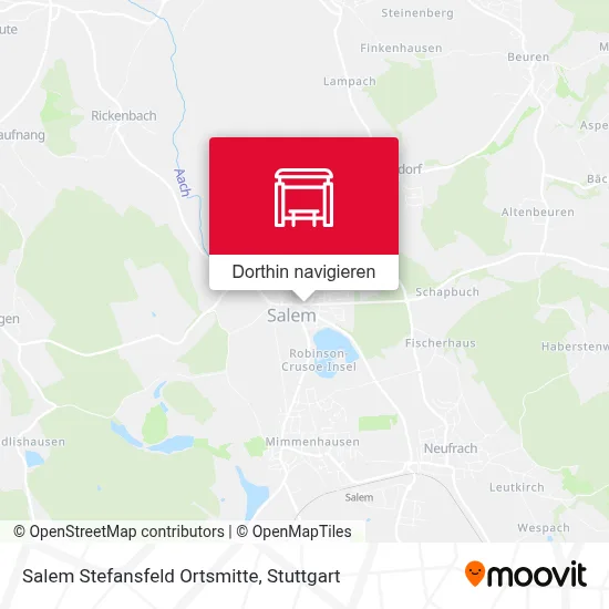 Salem Stefansfeld Ortsmitte Karte