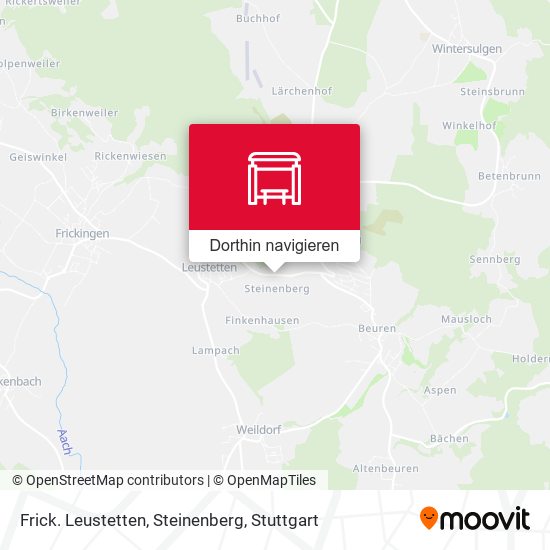 Frick. Leustetten, Steinenberg Karte