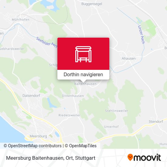 Meersburg Baitenhausen, Ort Karte