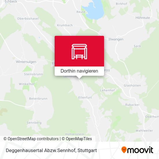 Deggenhausertal Abzw.Sennhof Karte