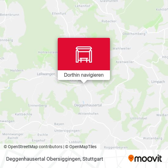 Deggenhausertal Obersiggingen Karte