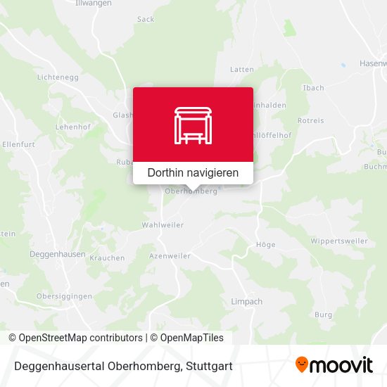 Deggenhausertal Oberhomberg Karte