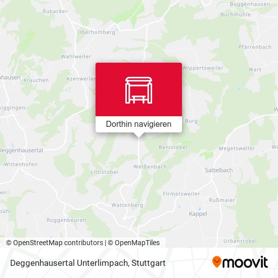 Deggenhausertal Unterlimpach Karte