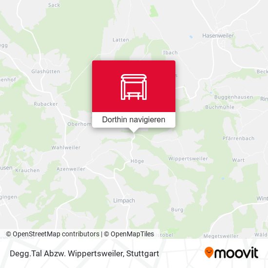 Degg.Tal Abzw. Wippertsweiler Karte