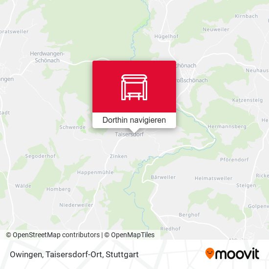 Owingen, Taisersdorf-Ort Karte