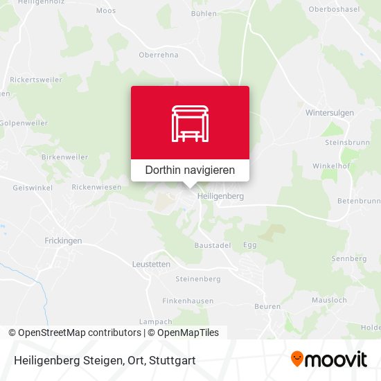 Heiligenberg Steigen, Ort Karte