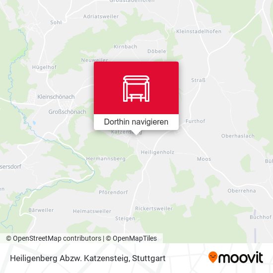 Heiligenberg Abzw. Katzensteig Karte