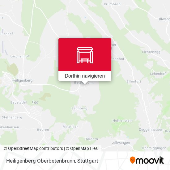 Heiligenberg Oberbetenbrunn Karte