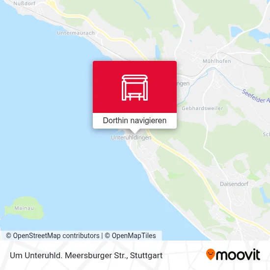 Um Unteruhld. Meersburger Str. Karte