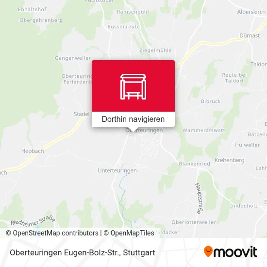 Oberteuringen Eugen-Bolz-Str. Karte