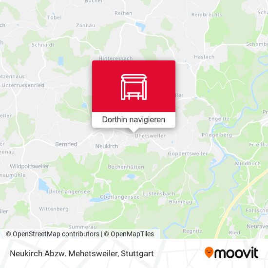 Neukirch Abzw. Mehetsweiler Karte