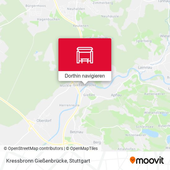 Kressbronn Gießenbrücke Karte