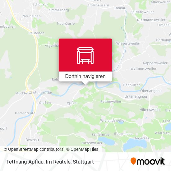 Tettnang Apflau, Im Reutele Karte
