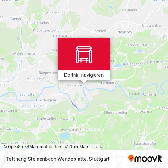 Tettnang Steinenbach Wendeplatte Karte