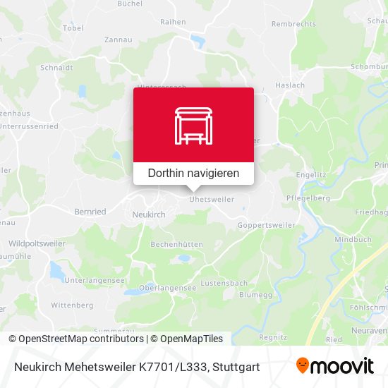 Neukirch Mehetsweiler K7701 / L333 Karte