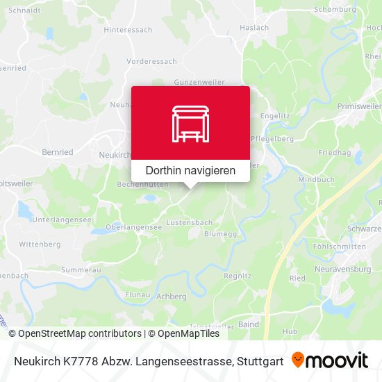 Neukirch K7778 Abzw. Langenseestrasse Karte