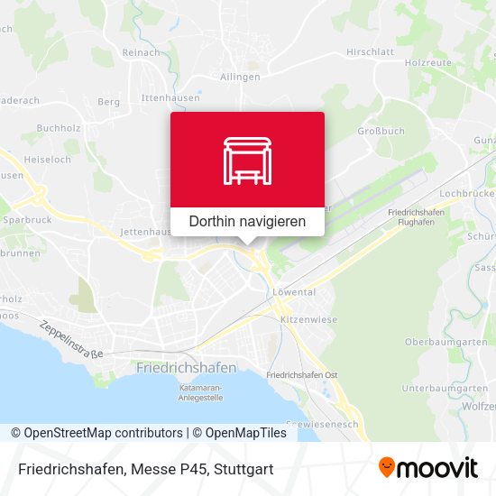 Friedrichshafen, Messe P45 Karte
